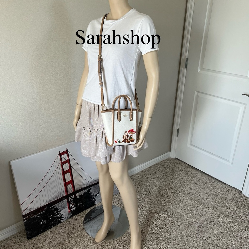 ♠️Kate Spade Ella Disney X KSNY Chip N Dale Mini Tote - Picture 9 of 13